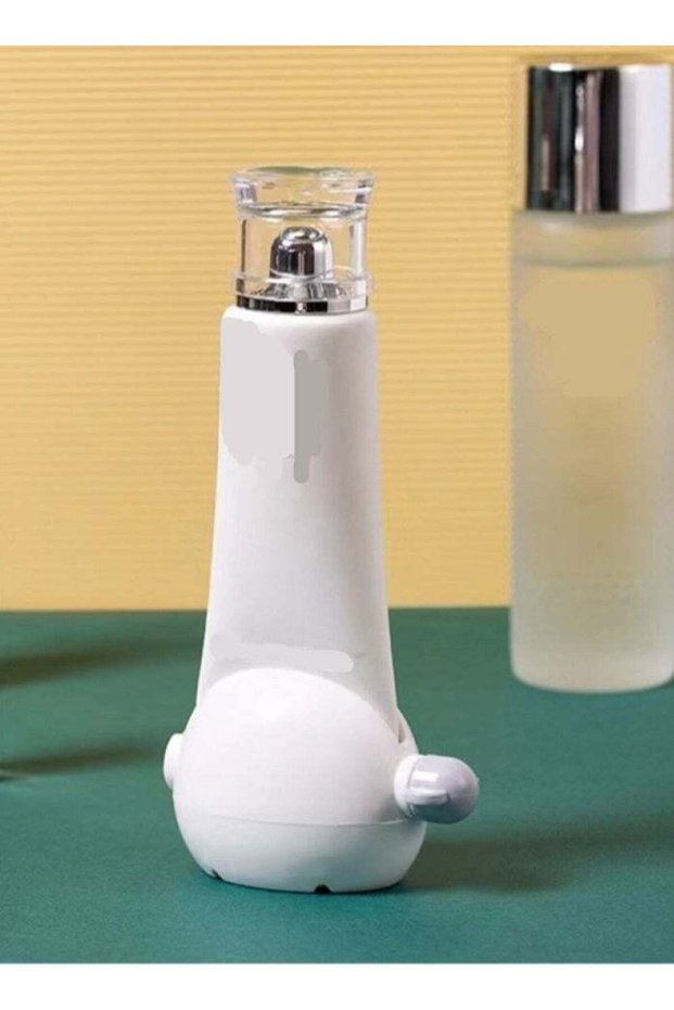 1-Piece Toothpaste Facial Cleanser Dispenser Squeezer White/Grey 9 x 6 x 5.7 cm