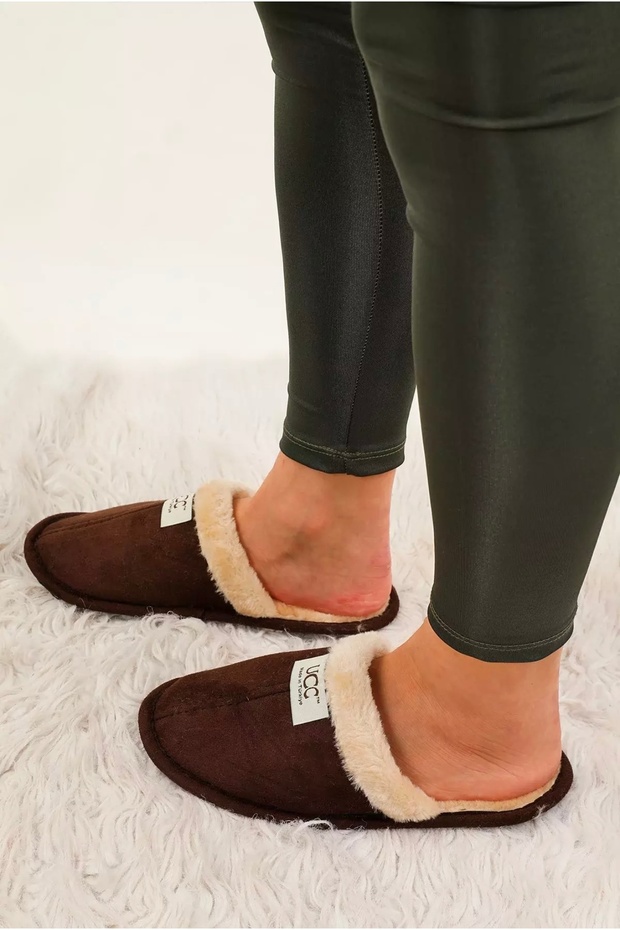 Unisex peluş ev terliği - 3