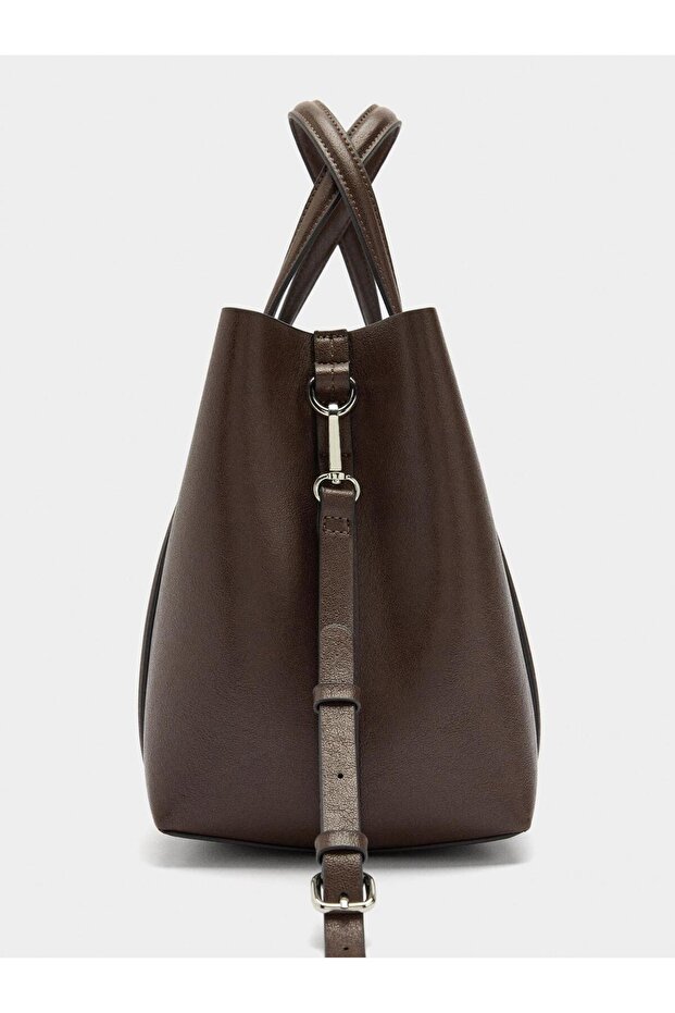 Çapraz Askılı Tote Çanta - 3