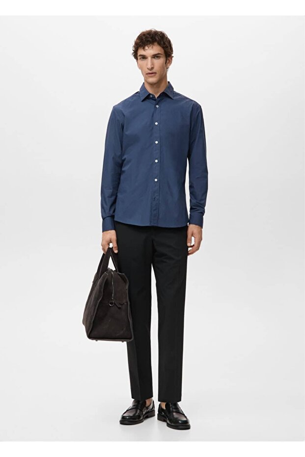 Regular fit %100 pamuklu gömlek - 2