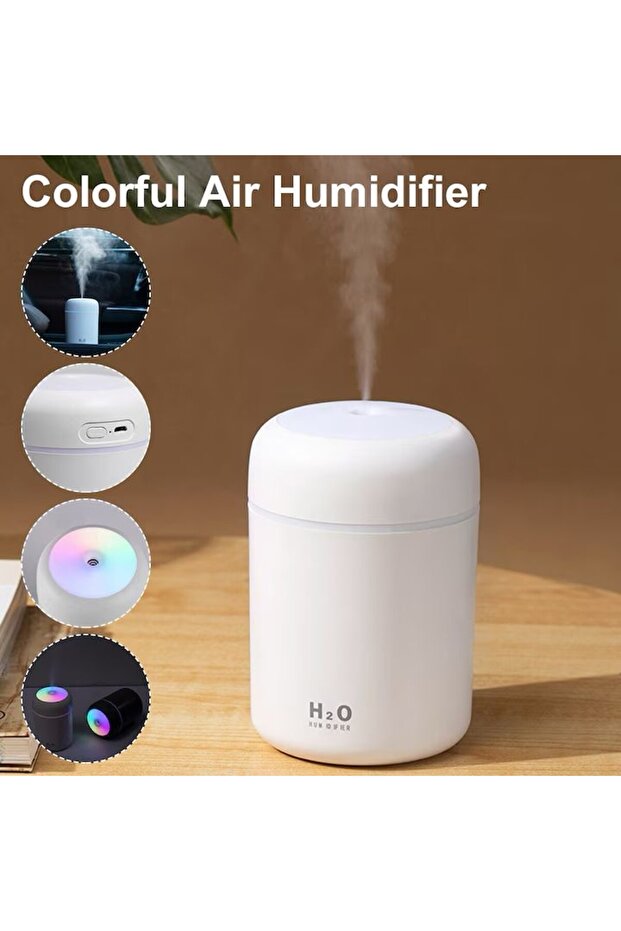Ultrasonic air humidifier, aromatherapy diffuser with RGB lights, 2 operating modes - 2