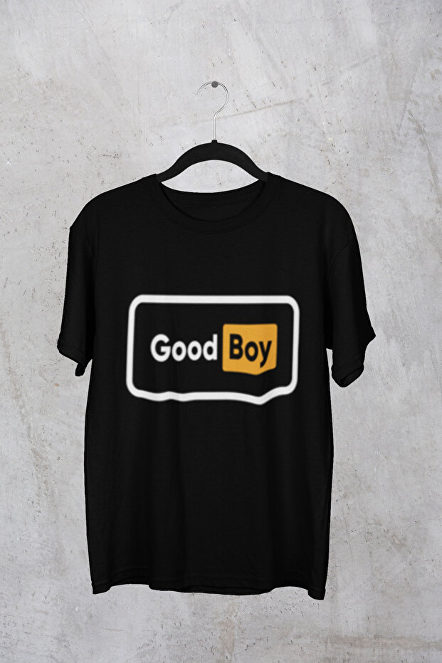 Good Boy Printed Circular Neck Cotton Ov Oversized Alip Short Sleeve Unisex Tshirt