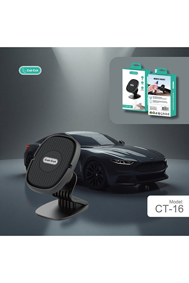 CT-16 Super Magnetic Car Phone Mount | Ultra-Stable 360° Rotation Dashboard Holder