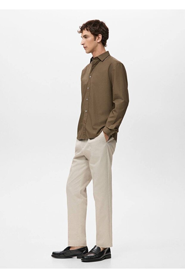 Regular fit %100 pamuklu gömlek - 8