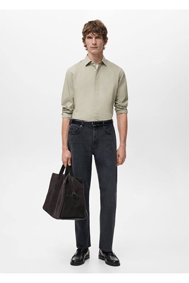 Regular fit %100 pamuklu gömlek - 2