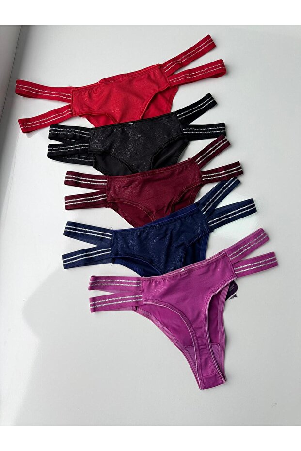 ÇİFT KEMER SİM DETAYLI STRİNG KÜLOT - 1