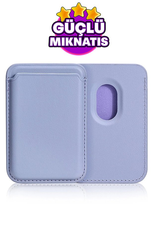 Magsafe Magnetic Card Holder Leather Wallet Card Holder Compatible with All Magsafe Smartphones a Quality