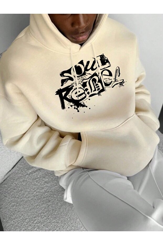 Soul Rebel Graffiti Printed Unisex Hooded Sweatshirt