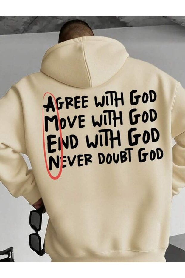 Hooded Sweatshirt with the Message of Justice and Peace