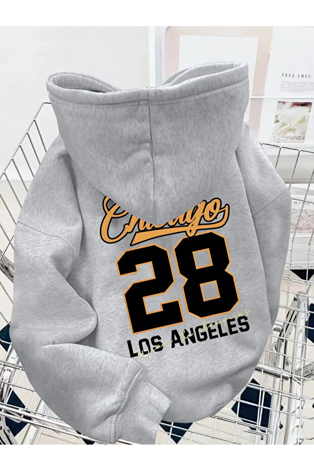 Chicago 28 Los Angeles Printed Hooded Sweatshirt