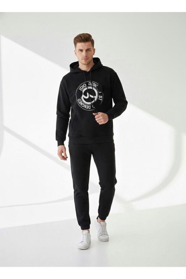 Bayena Baskılı Kapişonlu Sweatshırt - 1