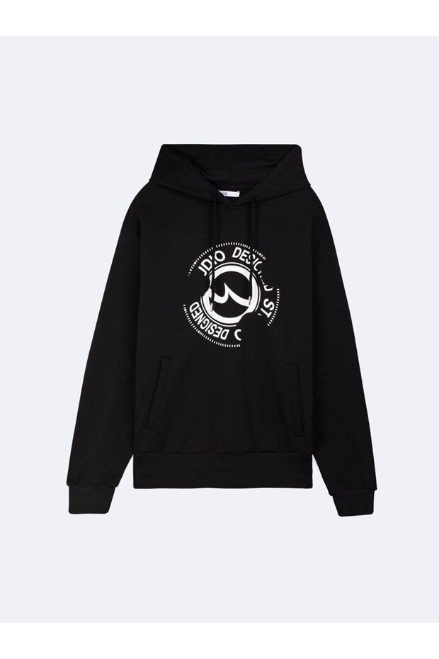 Bayena Baskılı Kapişonlu Sweatshırt - 2