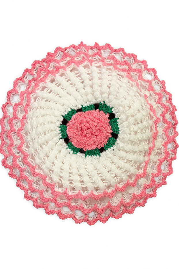 Hand-Knitted Dowry Washcloth - Bath Washcloth - Dowry Knit Washcloth