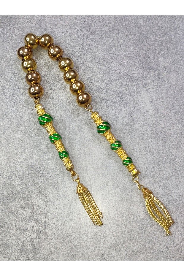 Green Enamel Alpaca Zaza Prayer Beads