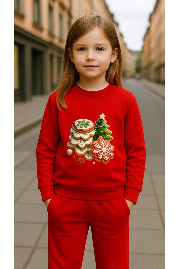 Children's Team Sweatshirt Şeker Noal Printed Girls Boys Crew Neck3 4-5-6-7-8-9-10-11-12Years
