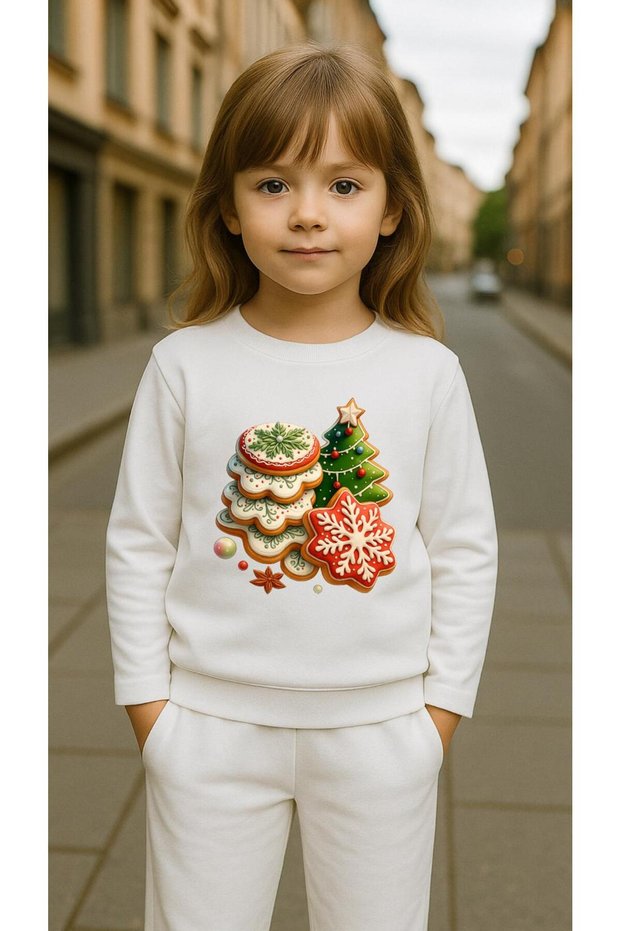 Children's Team Sweatshirt Şeker Noal Printed Girls Boys Crew Neck3 4-5-6-7-8-9-10-11-12Years