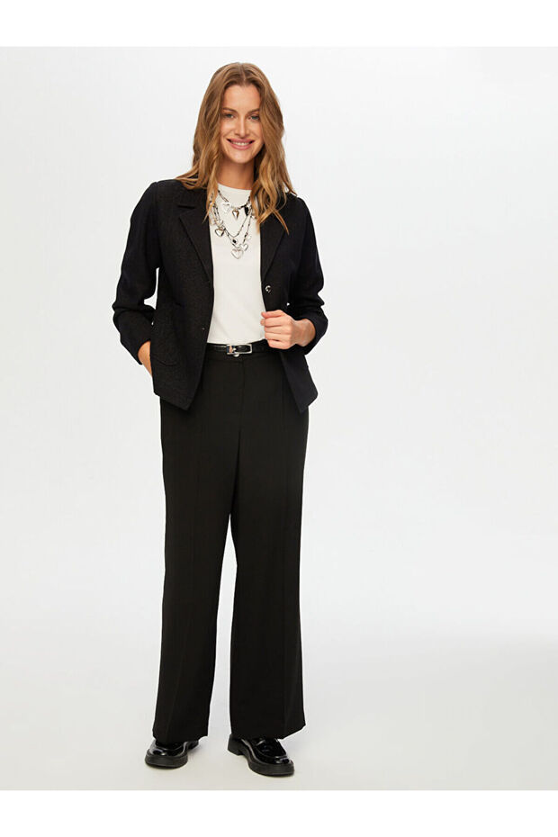 Kendinden Simli Örme Ceket W26CKT024 - 1