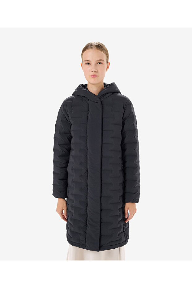 Women's Black Water Resistant Goose down Coat 5K2Tm84024
