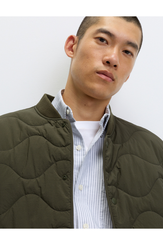 TermoWarmth™ Dolgulı Bomber Ceket - 4