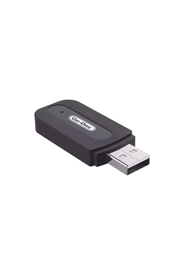 جهاز استقبال صوتي لاسلكي GD-BT103 مزود بتقنية البلوتوث V2.1+EDR ومنفذ USB/AUX للسيارة والمنزل