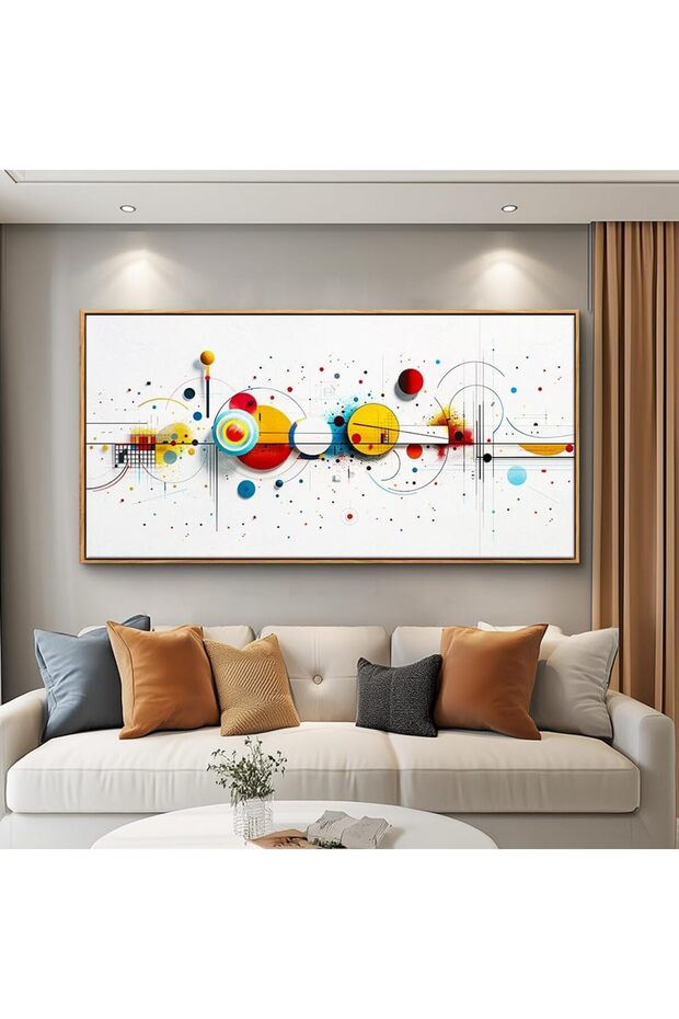 Abstract Geometric Unframed Poster – Modern Living Room Decor (60x120 cm )