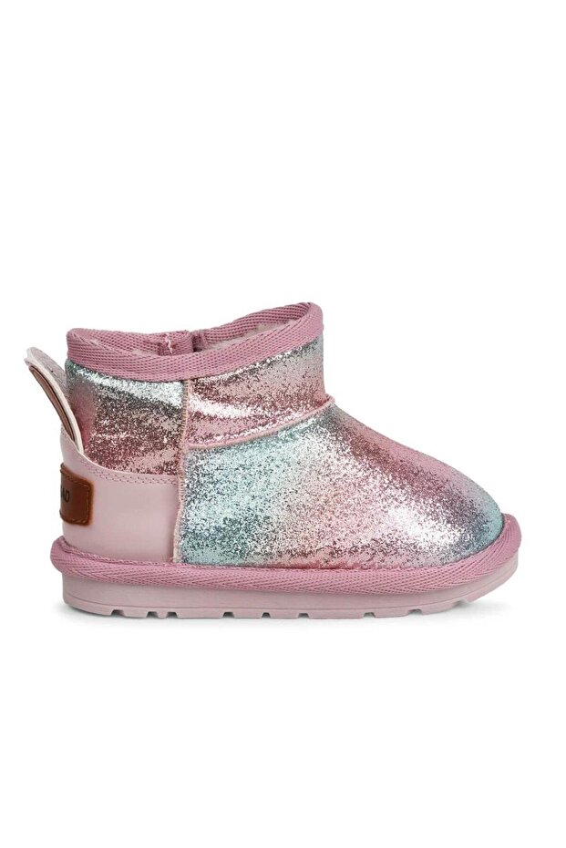 Slide Buck3060-Bh009 Children's Fur Boots - Pink