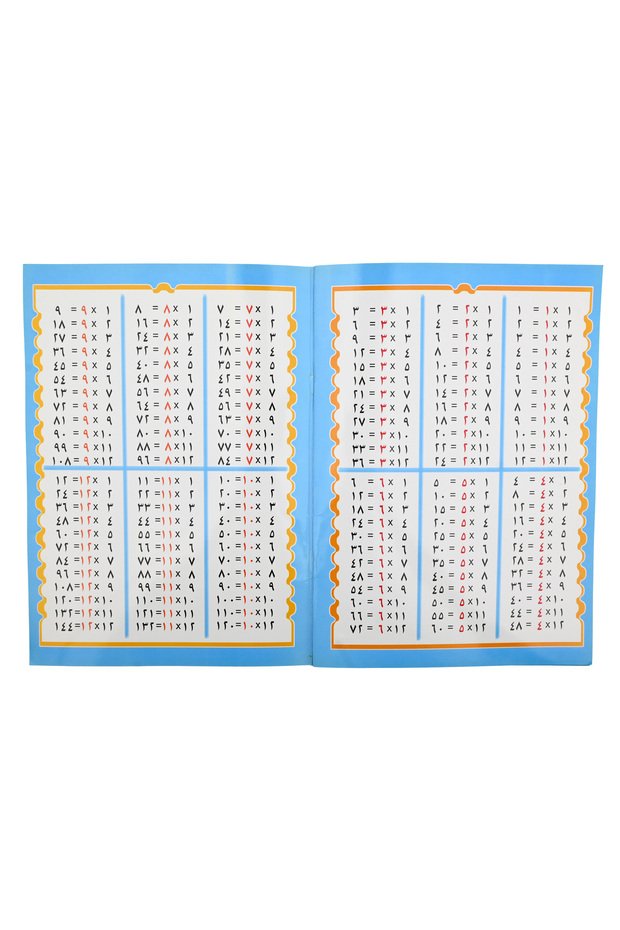 أكتب وأمسح وتعلم - جدول الضــرب - 4