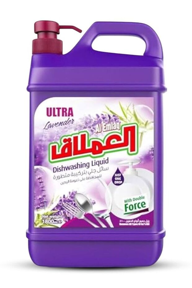 Ultra Active Clean Lavender Fields Liquid Dishwash Detergent (1800ml)