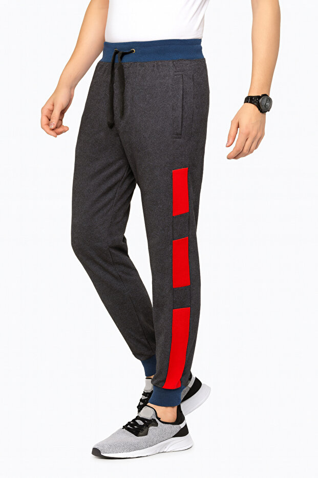 Men's Side Stripe Box Cotton Trousers.