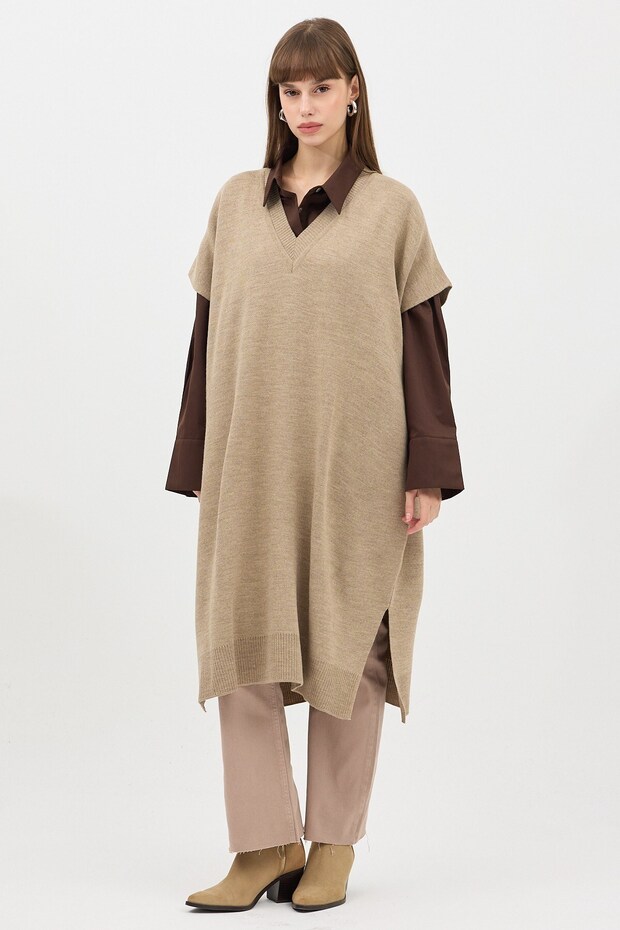 Panço Süveter Vizon - 2