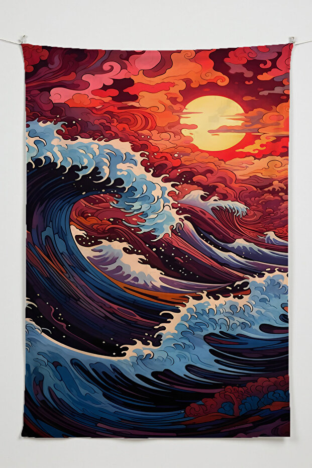 Anime Printed Wall Covering – Anime & Gamer Themed, High-Quality Fabric, Tapestry Wall Carpet