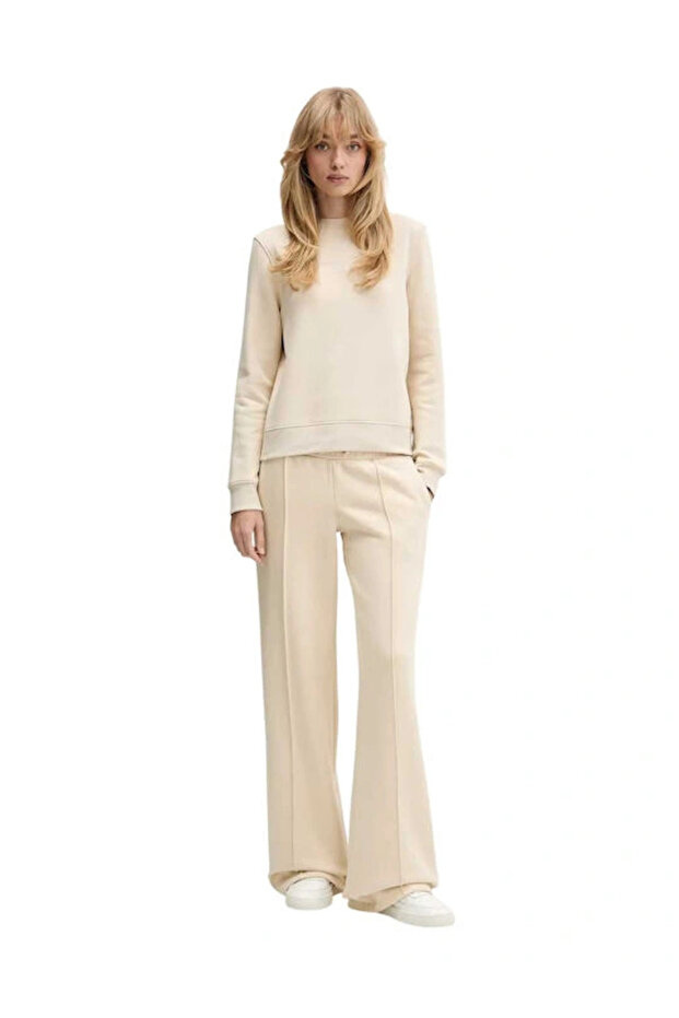 Women's Beige Regular Fit Sweatpants W5Bb04Kc811-G1W7