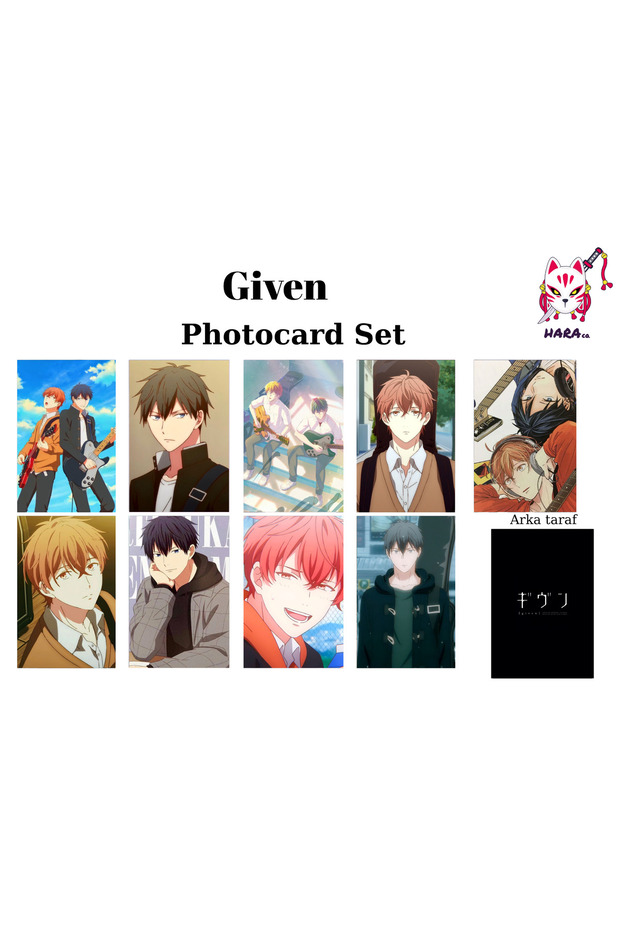 Given Anime Mafuyu Satō and Ritsuka Uenoyama Anime Photocard Set / Collection Card V2 (9 Pieces)