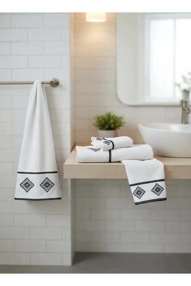 منشفة وجه مزخرفة - 2