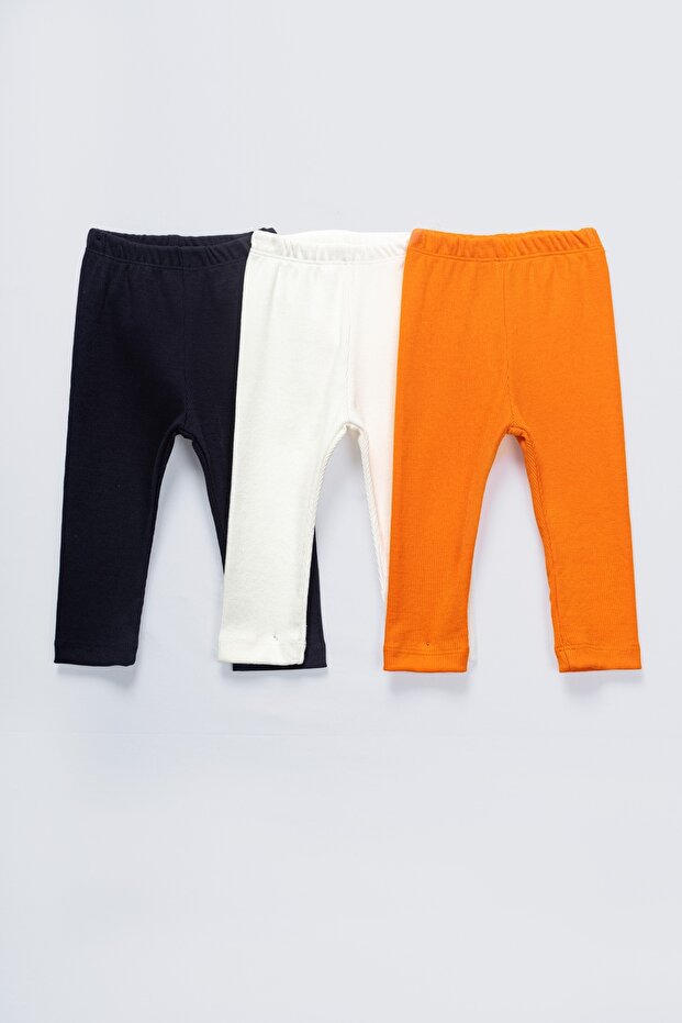 Unisex 3-Pack Cotton Tights (6 Months-36 Months)