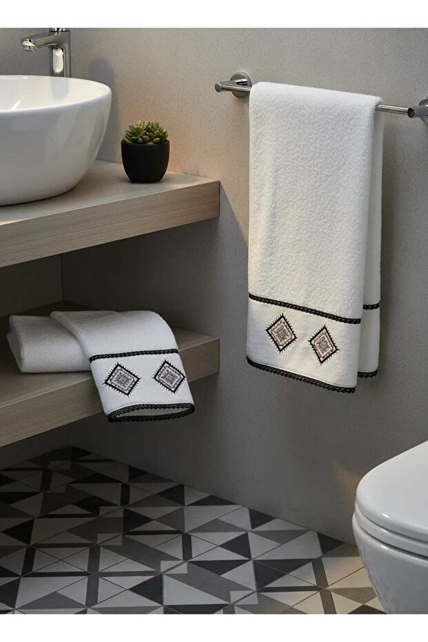 منشفة وجه مزخرفة - 2