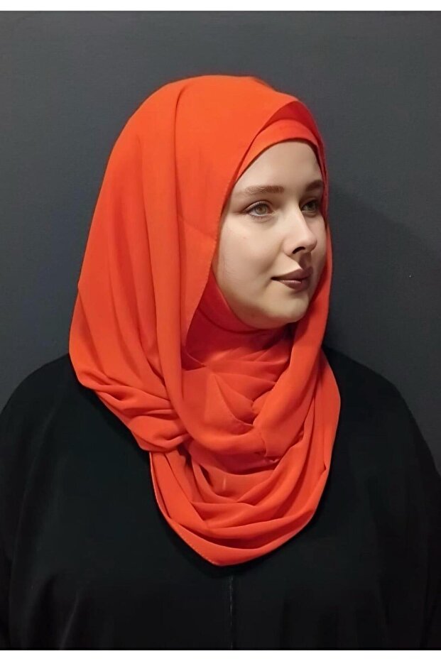 Nirvana Boneli Şal - Kiremit - 1