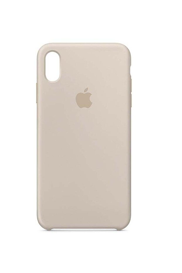 غطاء حماية سيليكون لهاتف Apple iPhone XR - لون حجري