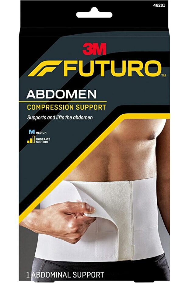 دعامة ضغط البطن، متوسطة، بيج، وحدة واحدة/عبوة - 1