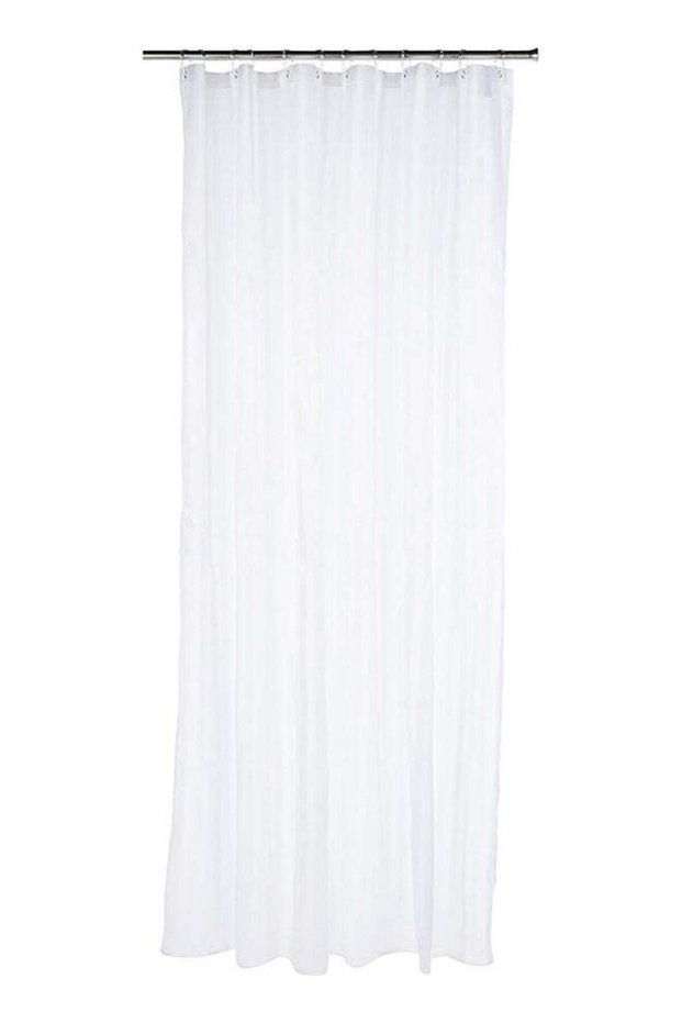 Home Pro Polyester Shower Curtain 180x200 cm Size White