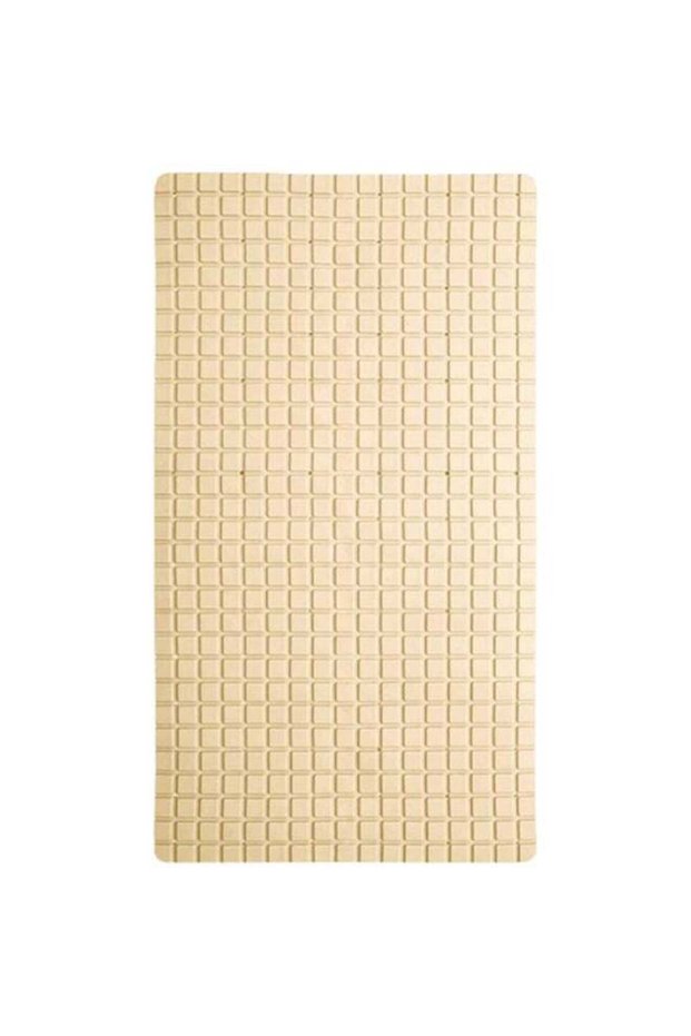 Non-Slip Bath Mat Beige 35 x 78cm