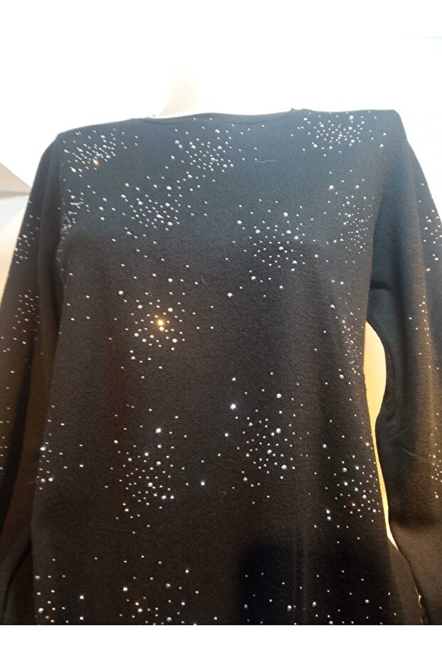 Taşlı Triko Bluz - 2