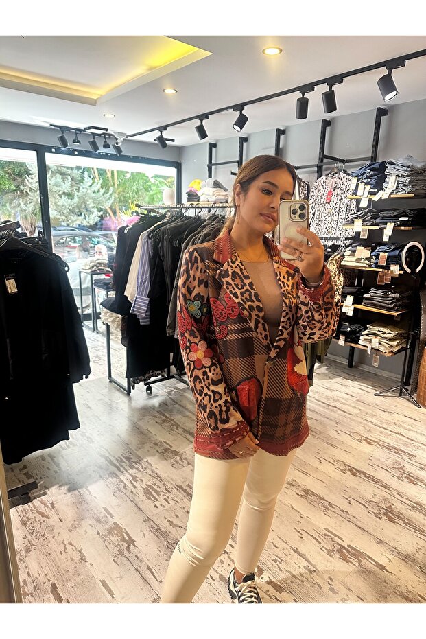 İthal Tasarım Blazer Ceket - 2