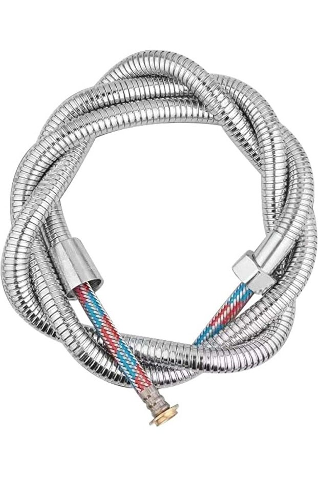Coralblue 2m Extra Long Shower Hose 360°Anti-twist 304 Stainless Steel - Leak-proof & anti-erosion