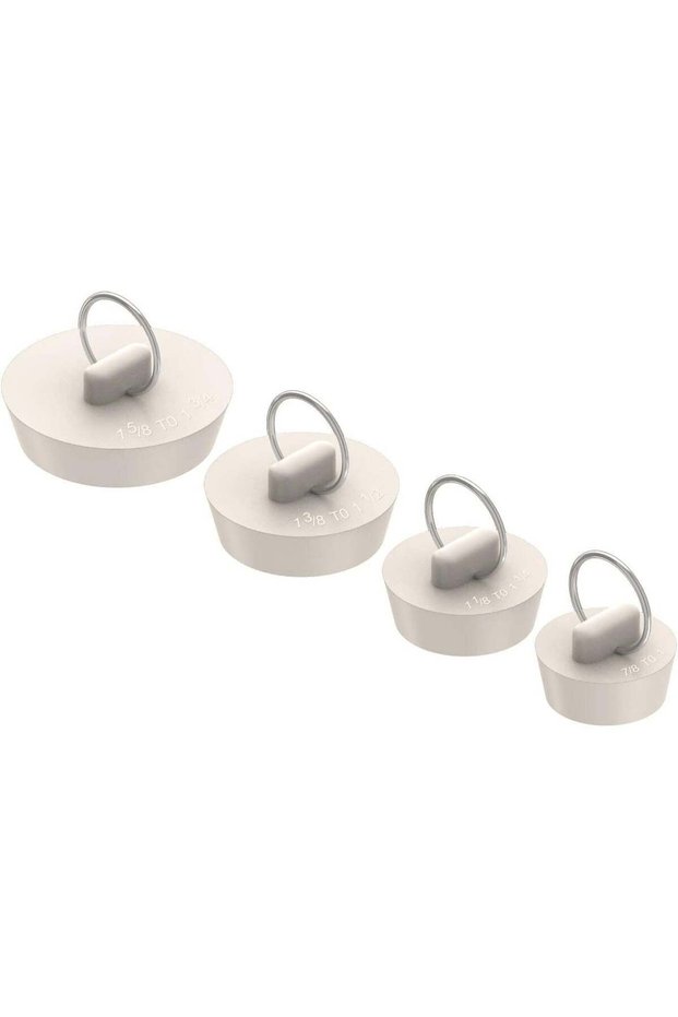 Bathtub Drain Stopper, 4-piece Rubber Bathtub Stopper, Bathtub Stopper for Kitchen, Bathroom, Washb