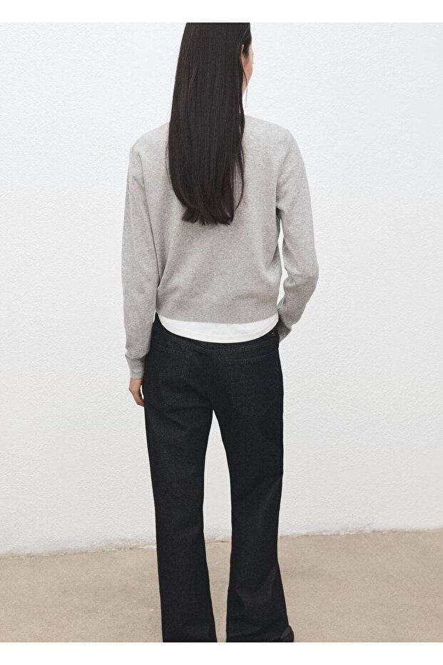 Triko düğmeli hırka - 4