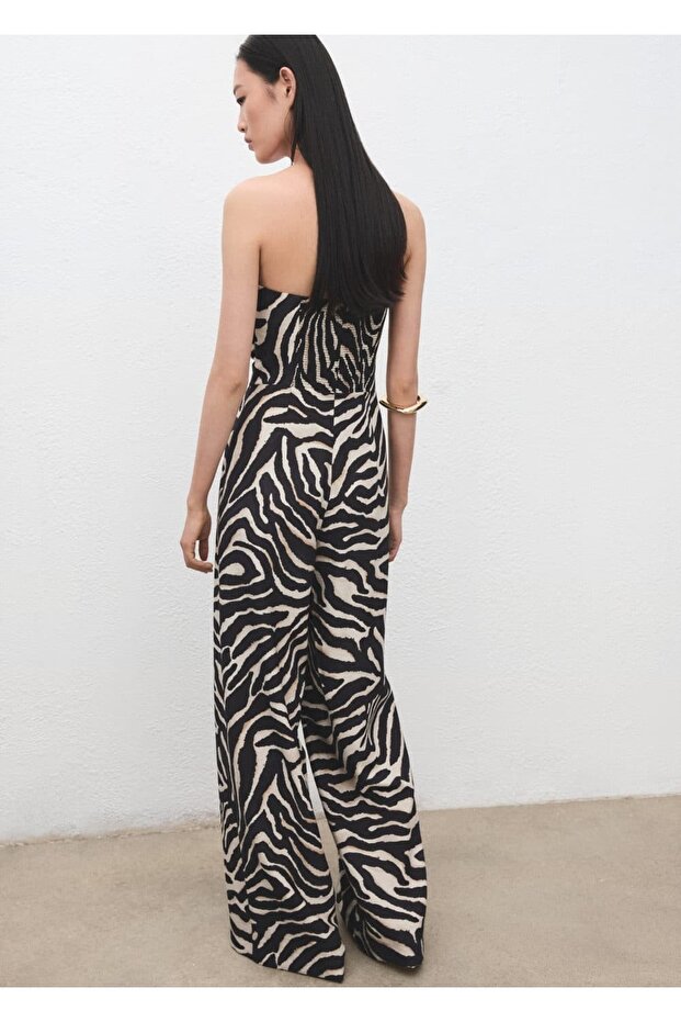 Desenli straplez tulum - 4