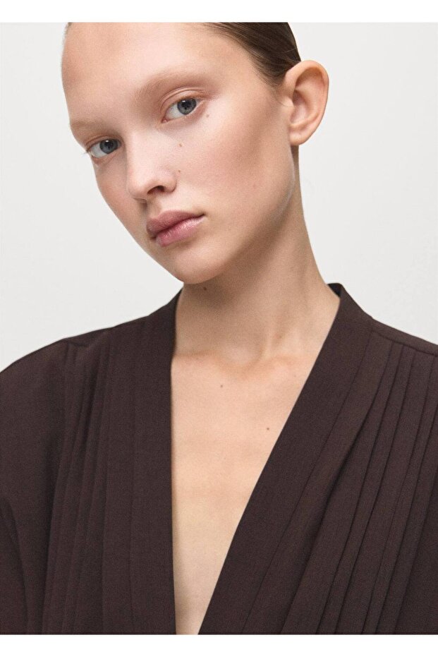 Pileli kemerli tulum - 6