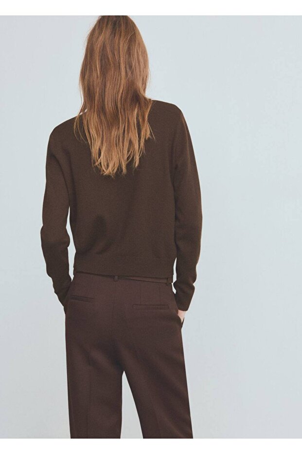 Triko düğmeli hırka - 4