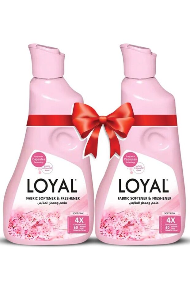 Soft Pink Anti-Static Fabric Softener Concentrate Value Twin (2 x 1500ml)